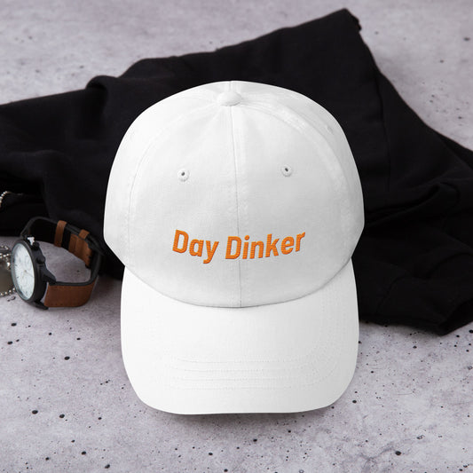 "DAY DINKER" PICKLEBALL DAD HAT ORANGE